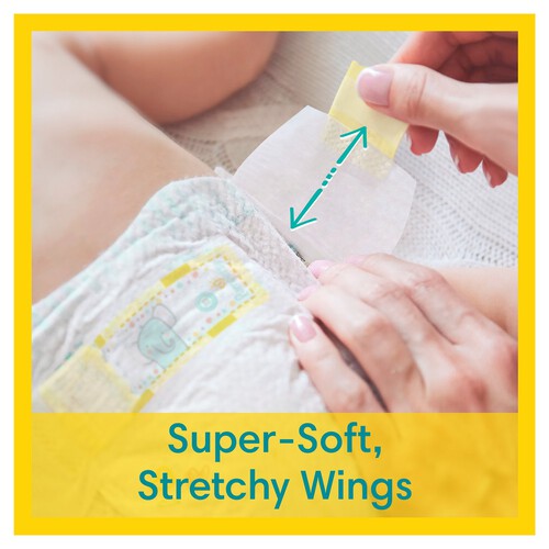 Pampers New Baby Nappies Size 3, 6kg-10kg, Essential Pack