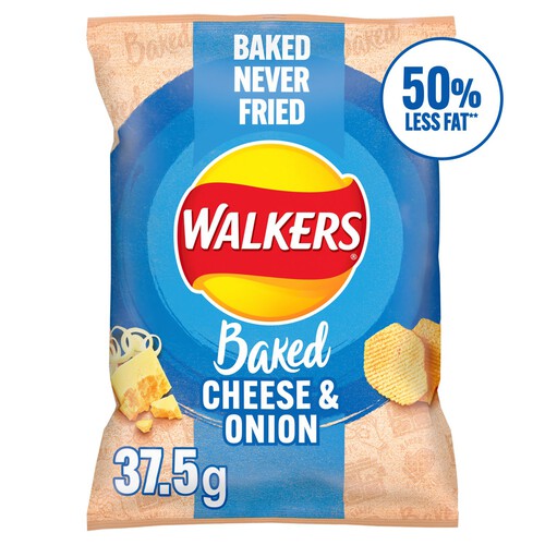 Walkers Baked Cheese & Onion Snacks Crisps