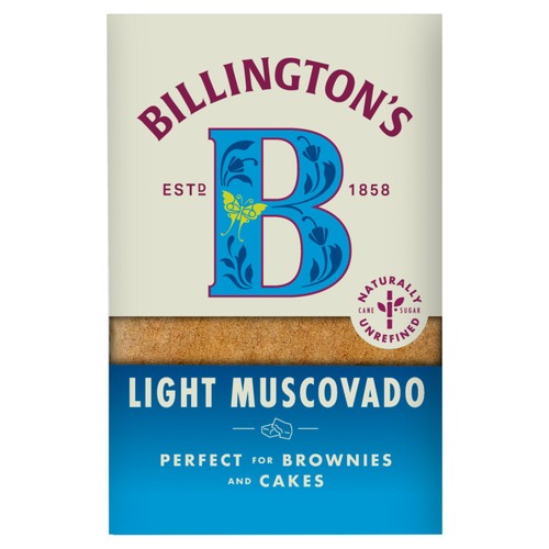 Billington's Light Muscovado Natural Unrefined Cane Sugar