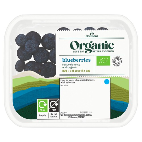 Morrisons Organic Blueberries 