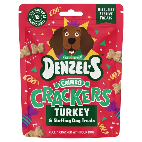 Denzel's Crimbo Crackers Turkey & Stuffings Dog Treats 