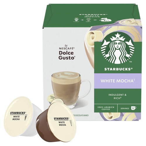 Starbucks Dolce Gusto Mocha White Mocha 12 Capsules