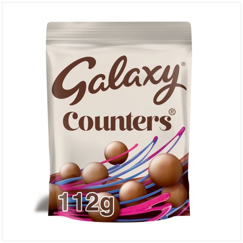 Galaxy Counters Milk Chocolate Pouch Bag   112g