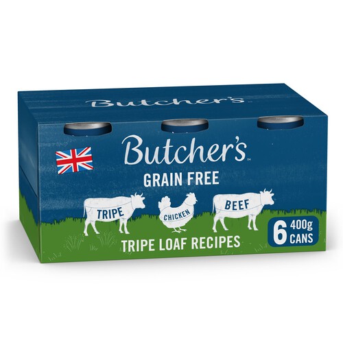 Butcher's Tripe Loaf Recipes Dog Food Tins