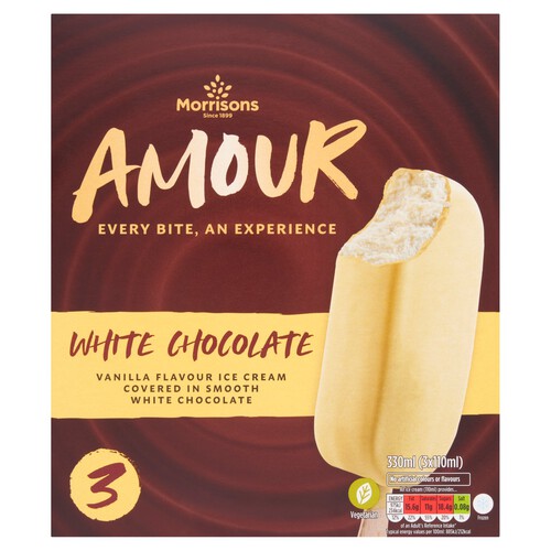 Morrisons White Chocolate Amour Sticks