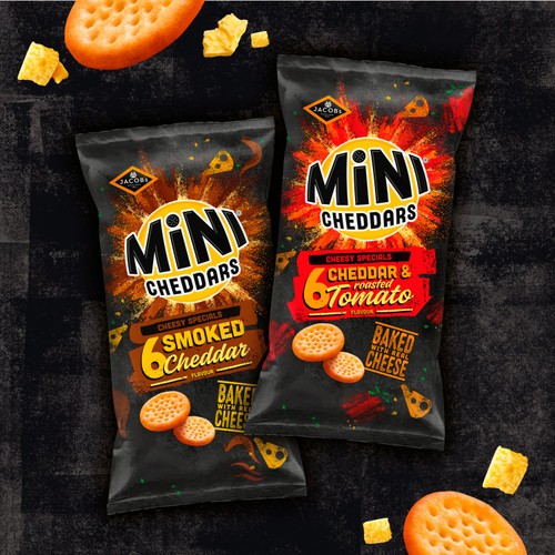 Jacob's Mini Cheddars Smoked Cheddar Multipack 
