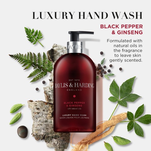 Baylis & Harding Black Pepper & Ginseng Hand Wash   500ml