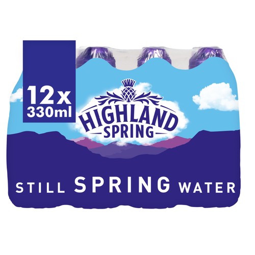 Highland Spring Still Spring Water 12 x 330ml