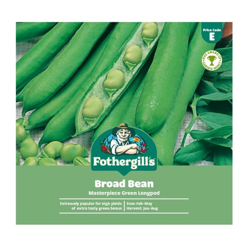 Mr Fothergills Broad Bean Masterpiece Green Longpod Seeds