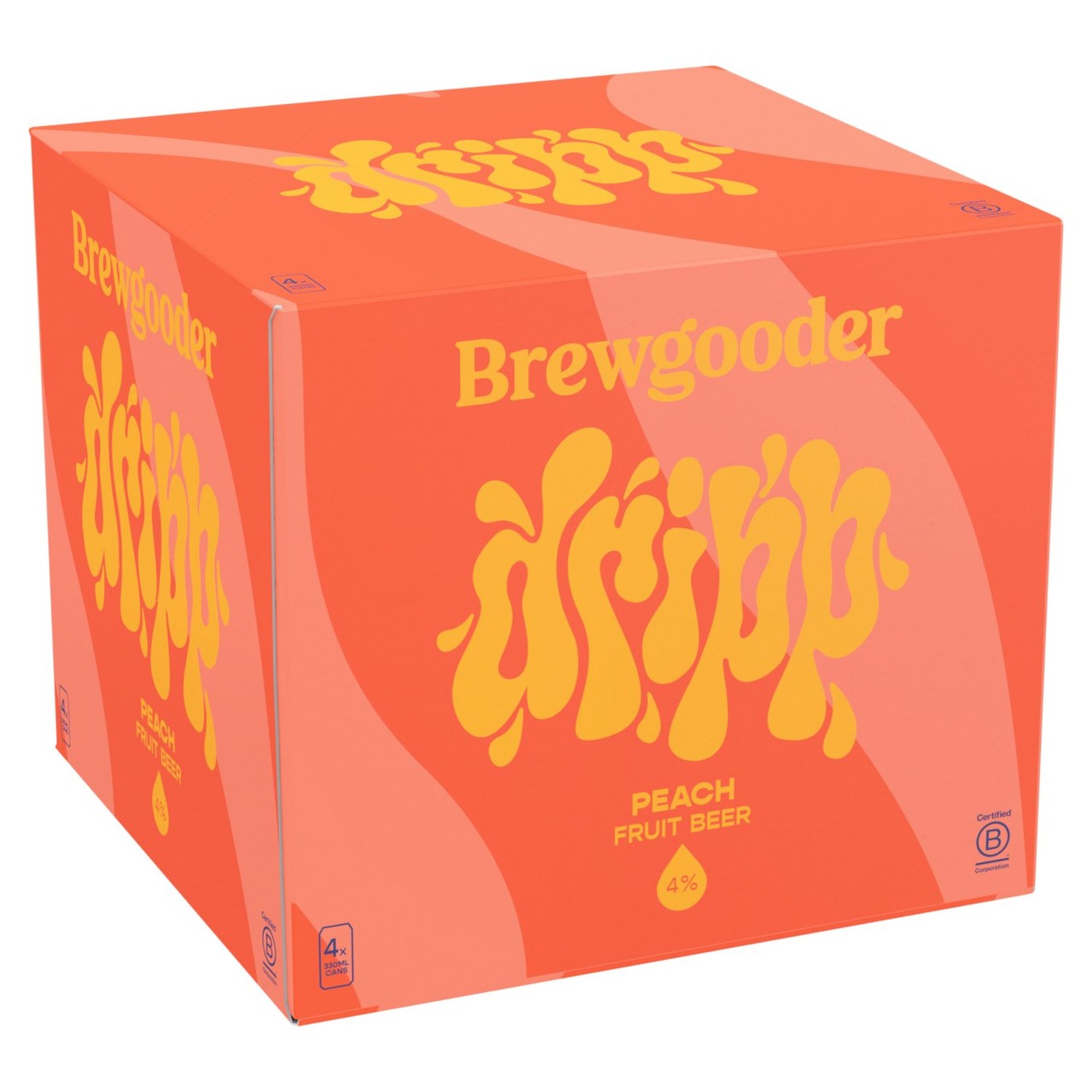 Brewgooder Dripp Peach Fruit Beer 4x330ml
