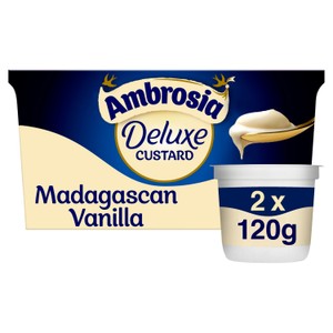 Ambrosia Deluxe Rice Pudding Madagascan Vanilla Dessert Snack Pots