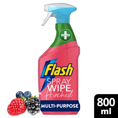 Flash Spray Wipe Done Antibacterial Cleaning Spray Wild Berries