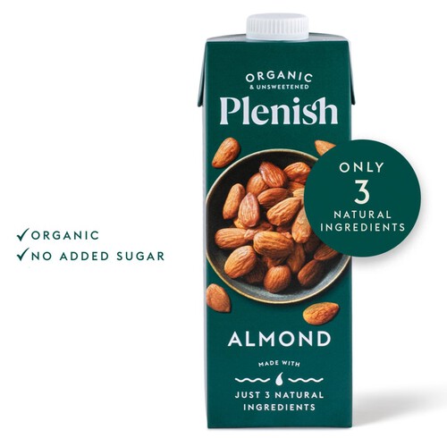 Plenish Organic Almond Milk Uht 