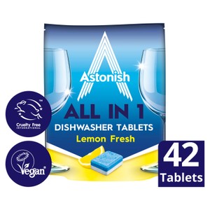 Astonish All in 1 Dishwasher Tablets Lemon Fresh