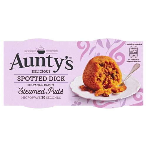 Aunty's Spotted Dick Steamed Puds 