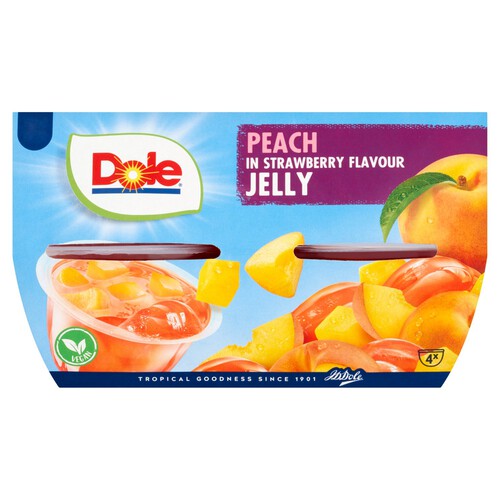 Dole Peach In Strawberry Jelly Fruits Snacks