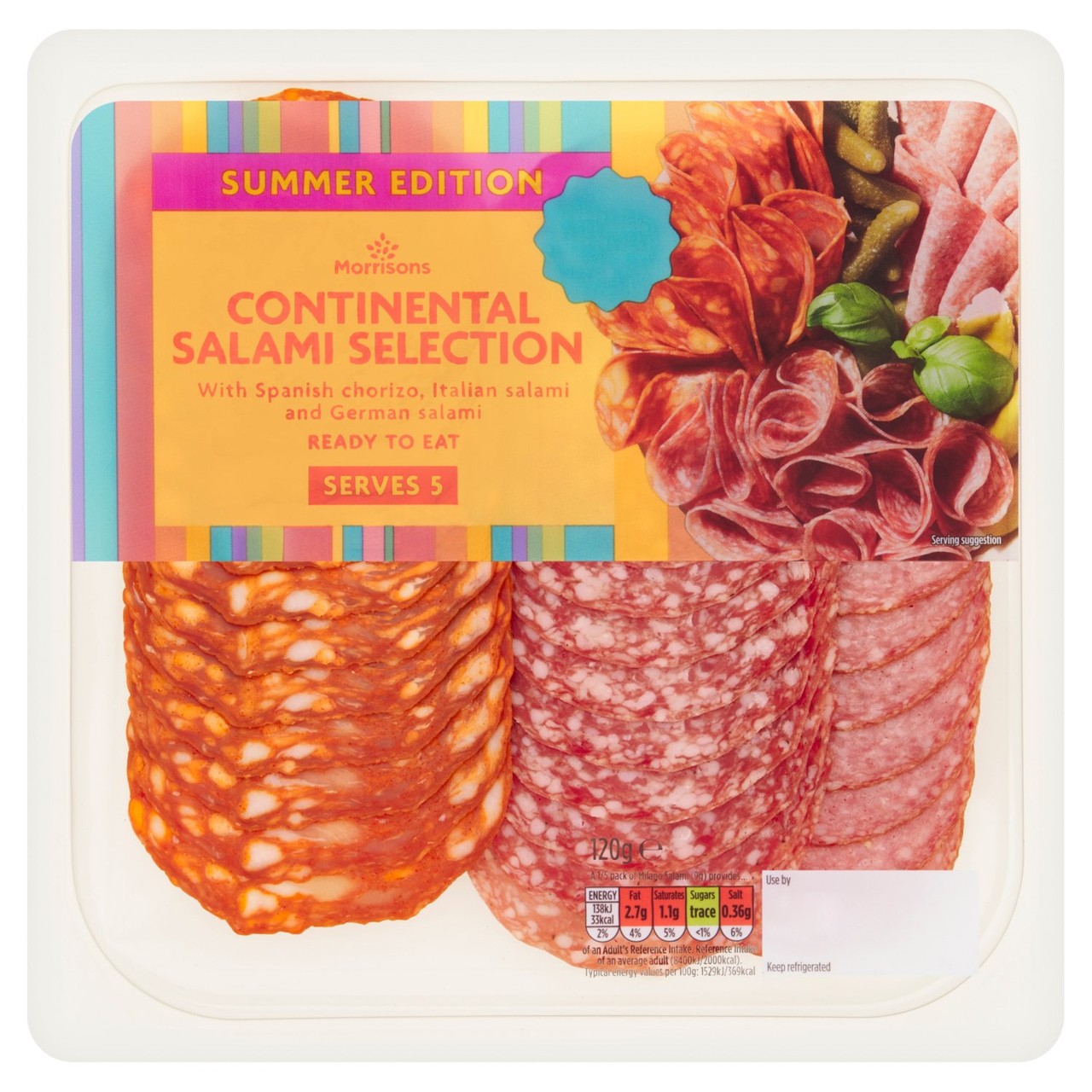 Morrisons Continental Salami Selection120g