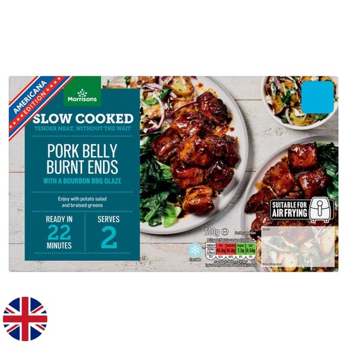 Morrisons British Bourbon Pork Belly Burnt Ends 500g