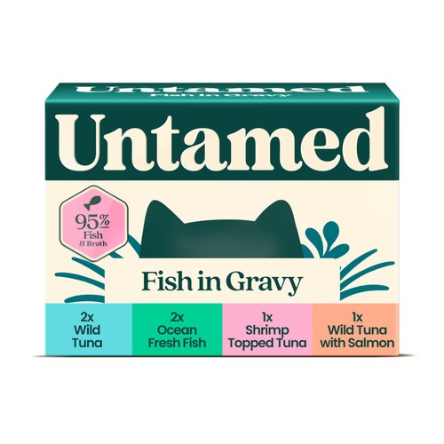 Untamed Fish Selection Box In Gravy Cat Food