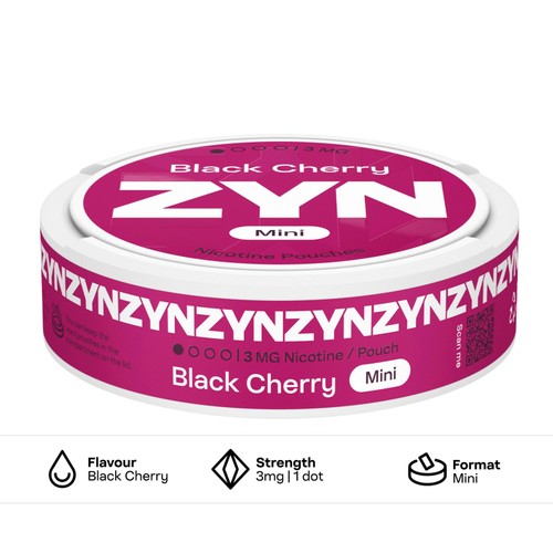 ZYN Black Cherry 3mg Nicotine Pouches
