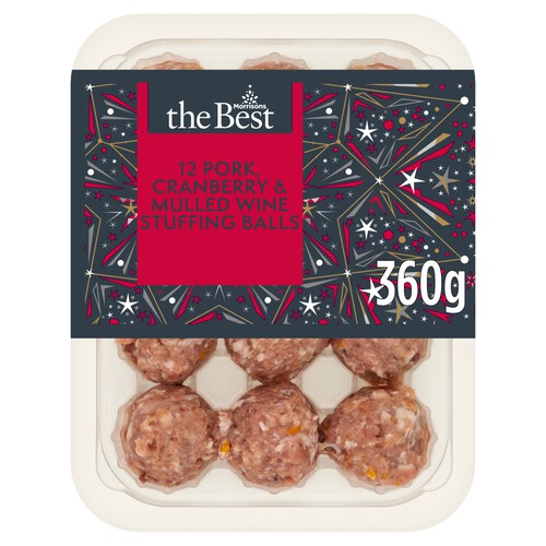 Morrisons The Best 12 Pork, Cranberry & Mulled Wine Stuffing Balls