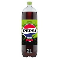 Pepsi Max Lime No Sugar Cola Bottle 2 L