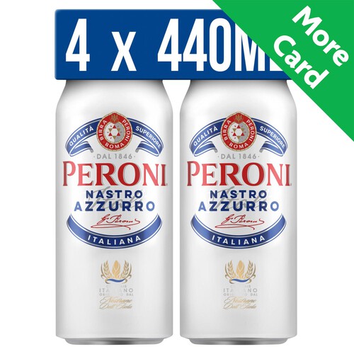 Peroni Nastro Azzurro Cans 