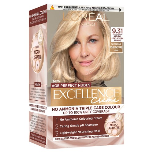 L'Oreal Excell Age Perfect Nudes 8.13 Beige Blonde ENG