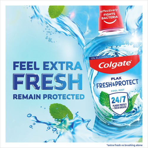 Colgate Plax Cool Mint Mouthwash Alcohol Free 