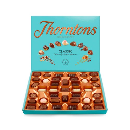 Thorntons Classic Milk, Dark, White Medium Chocolate Gift Box