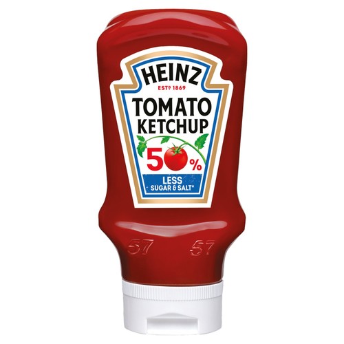 Heinz Tomato Ketchup 50% Less Sugar And Salt