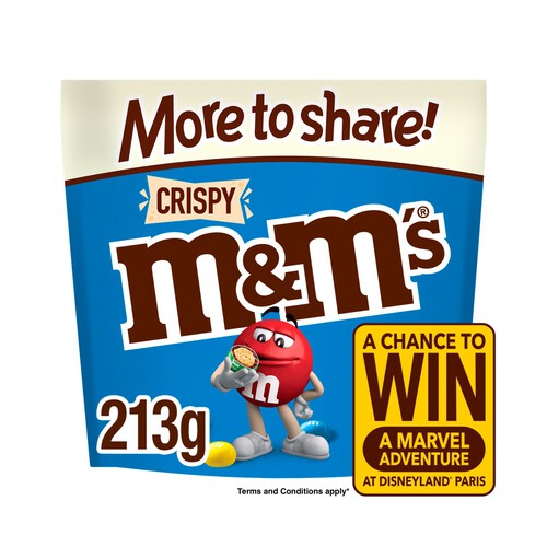 M&M's Crispy Chocolate More to Share Pouch Bag