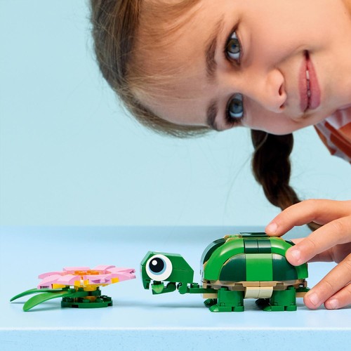 Lego Creator Turtle With A Water Lily Flower 31377