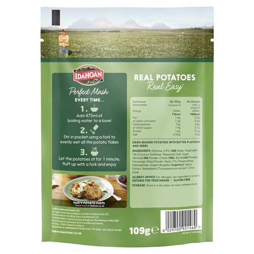 Idahoan Perfect Mash Butter & Herb (109g)