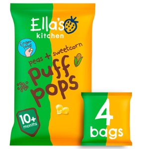 Ella's Kitchen Organic Pea + Sweetcorn Puff Pops