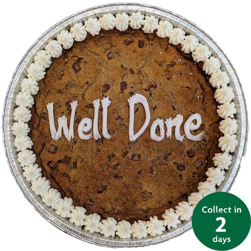Giant 10" Chocolate Cookie Well Done (Serves 10)   FTO