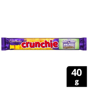 Cadbury Crunchie Chocolate Bar Single 40g