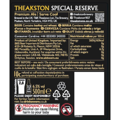 Theakston Special Reserve 500ml