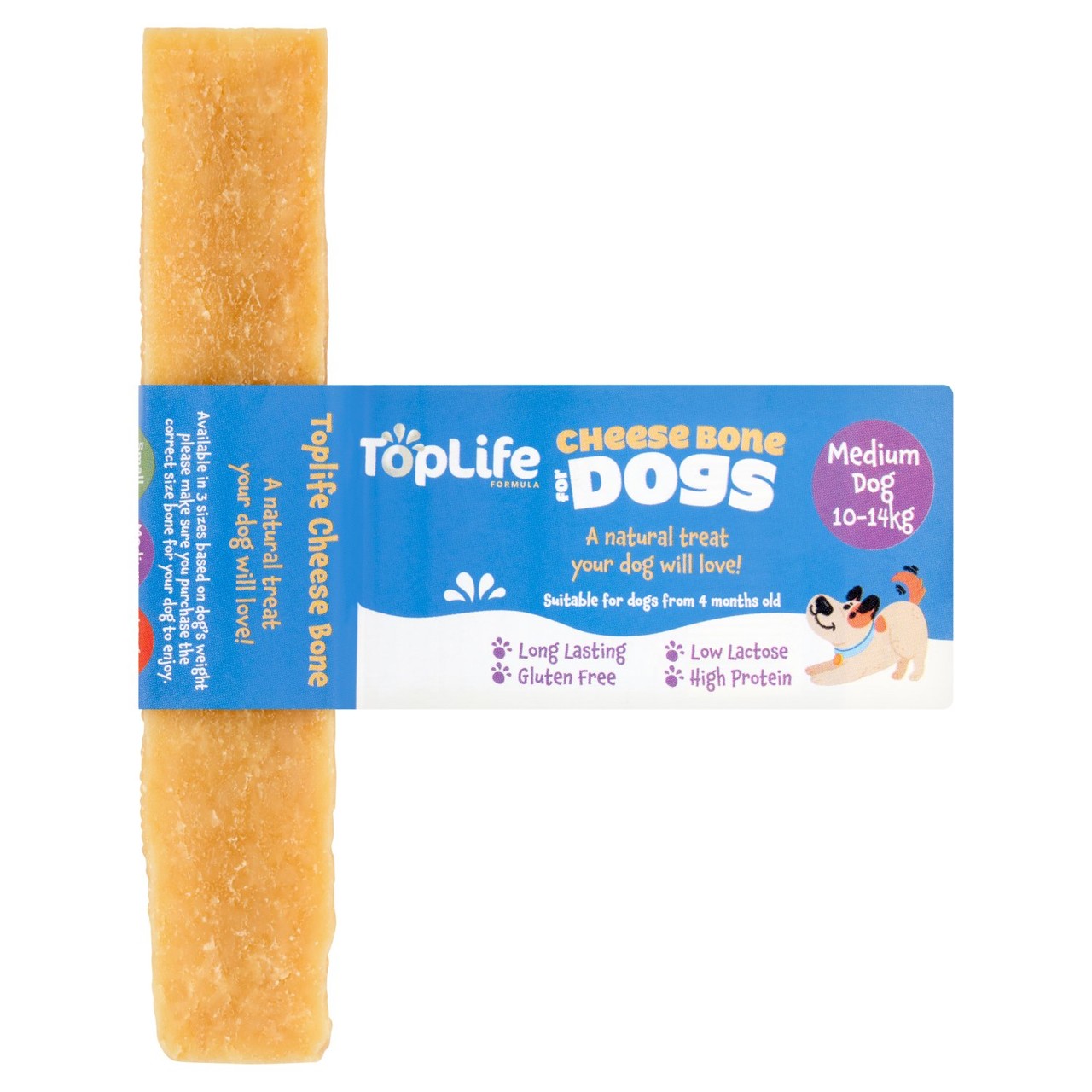 Toplife Cheese Bones For Dogs Medium