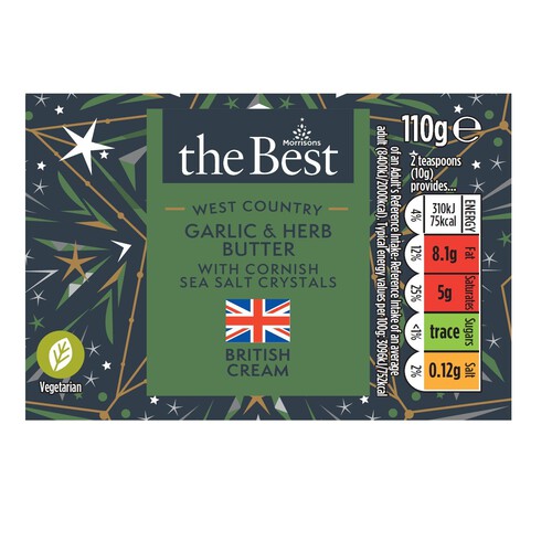 Morrisons The Best West Country Garlic & Herb Butter