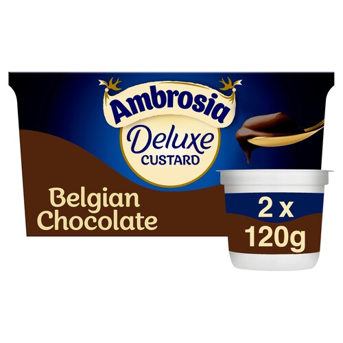 Ambrosia Deluxe Belgian Chocolate Custard Twinpots 