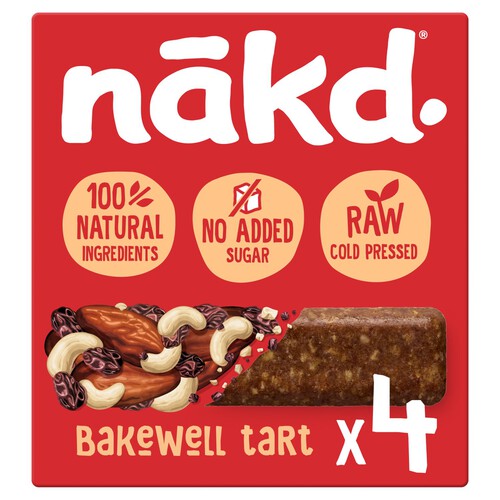 Nakd Bakewell Tart 4 Raw Fruit & Nut Bars 