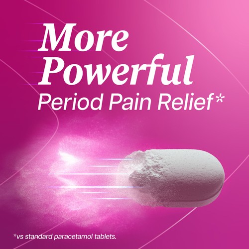Panadol Period Pain Painkillers, 500mg Paracetamol Tablets, 16ss