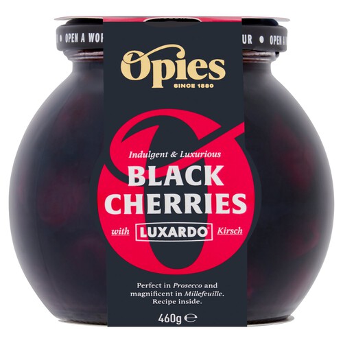 Opies Black Cherries With Luxardo Kirsch (460g)