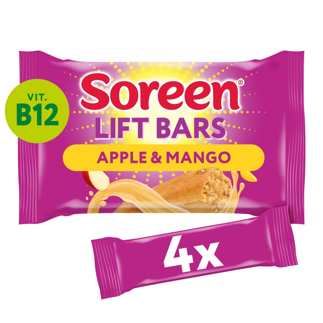 Soreen Lift Bars Apple & Mango 4 x 42g
