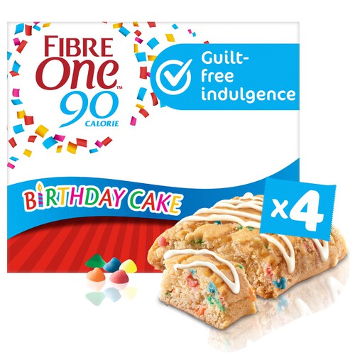 Fibre One Snack Bars Birthday Cake Squares Snack Bars