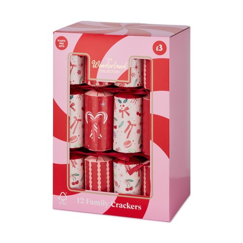 Morrisons Candy Cane Family Crackers 12 Pack