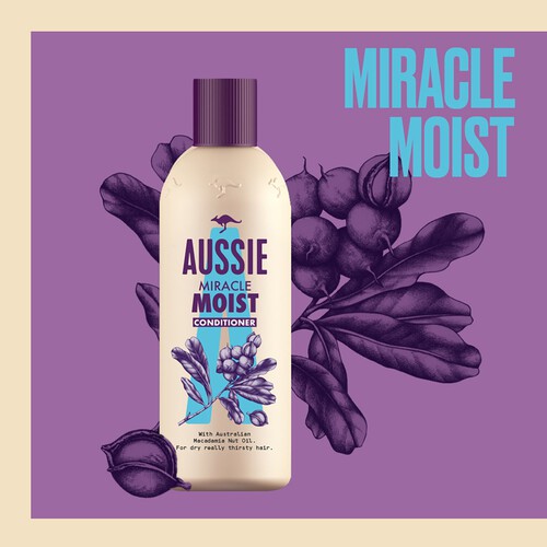 Aussie Miracle Moist Conditioner For Dry, Really Thirsty Hair