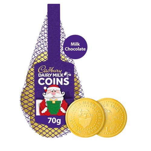 Cadbury Dairy Milk Chocolate Xmas Coins Bag