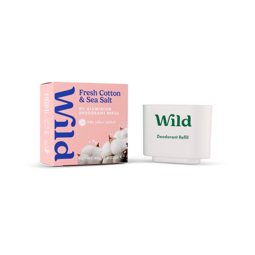 Wild Fresh Cotton & Sea Salt Deodorant Refill 